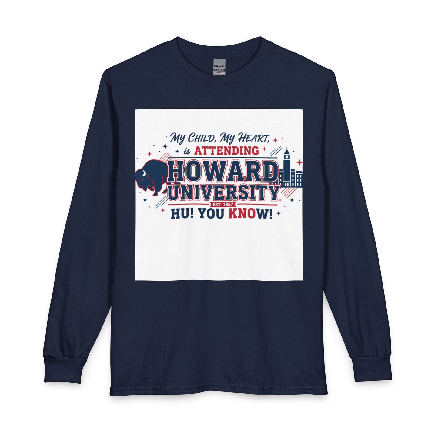 Howard University Pride Family Statement/Unisex Long Sleeve T-Shirt 3