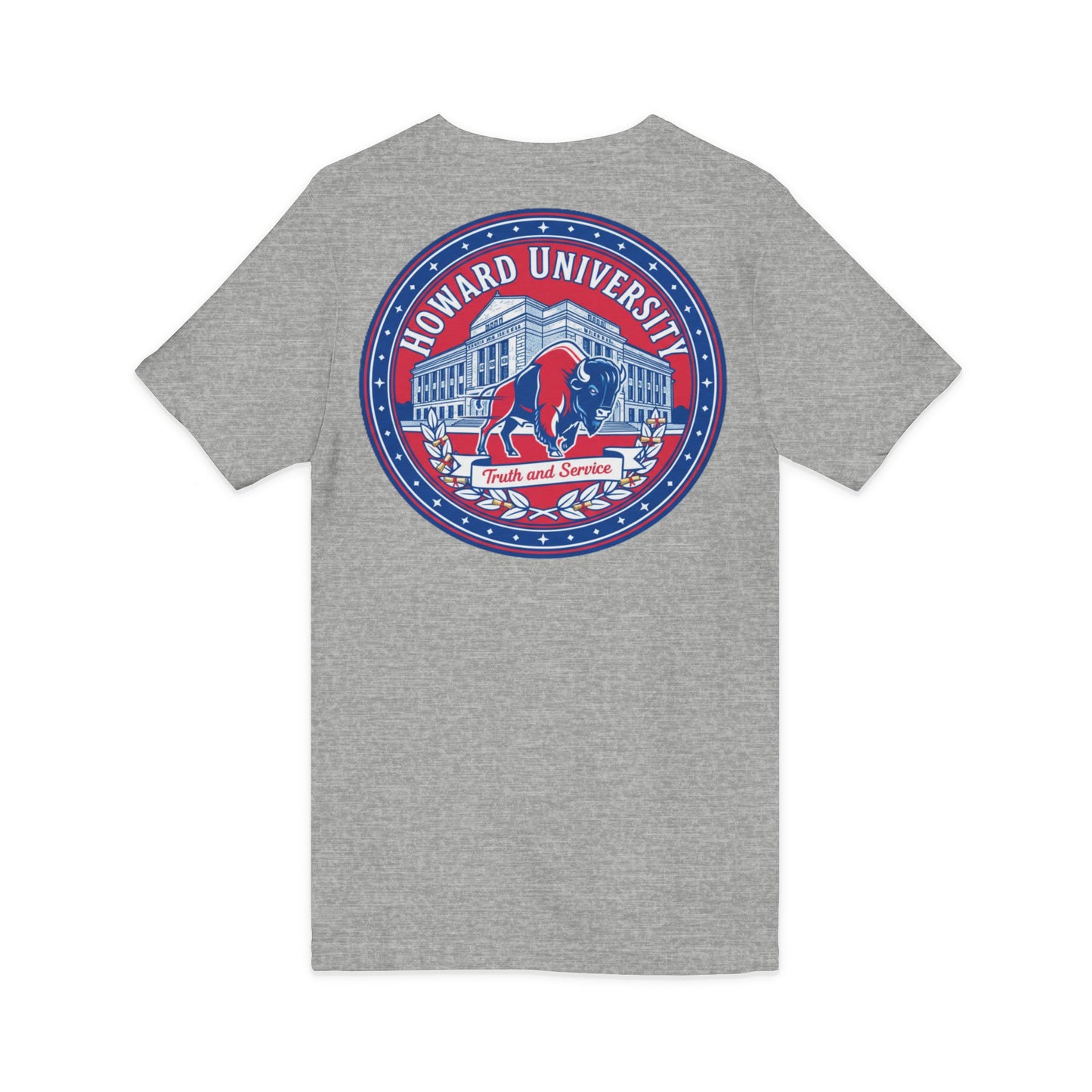 Howard University/ Truth and Service Unisex V-Neck T-Shirt 3