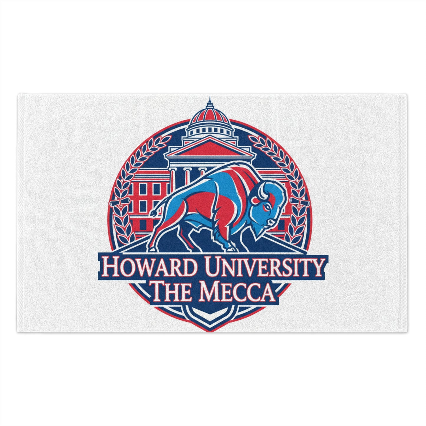 Howard University Bison Pride Rally Towel – HBCU Spirit Game Day Essential/The Mecca 11" x 18"