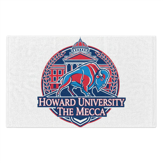 Howard University Bison Pride Rally Towel – HBCU Spirit Game Day Essential/The Mecca 11" x 18"