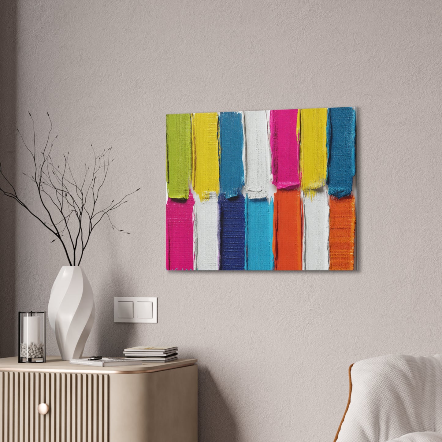 Acrylic Abstract Canvas Print - Richly Textured Artistry