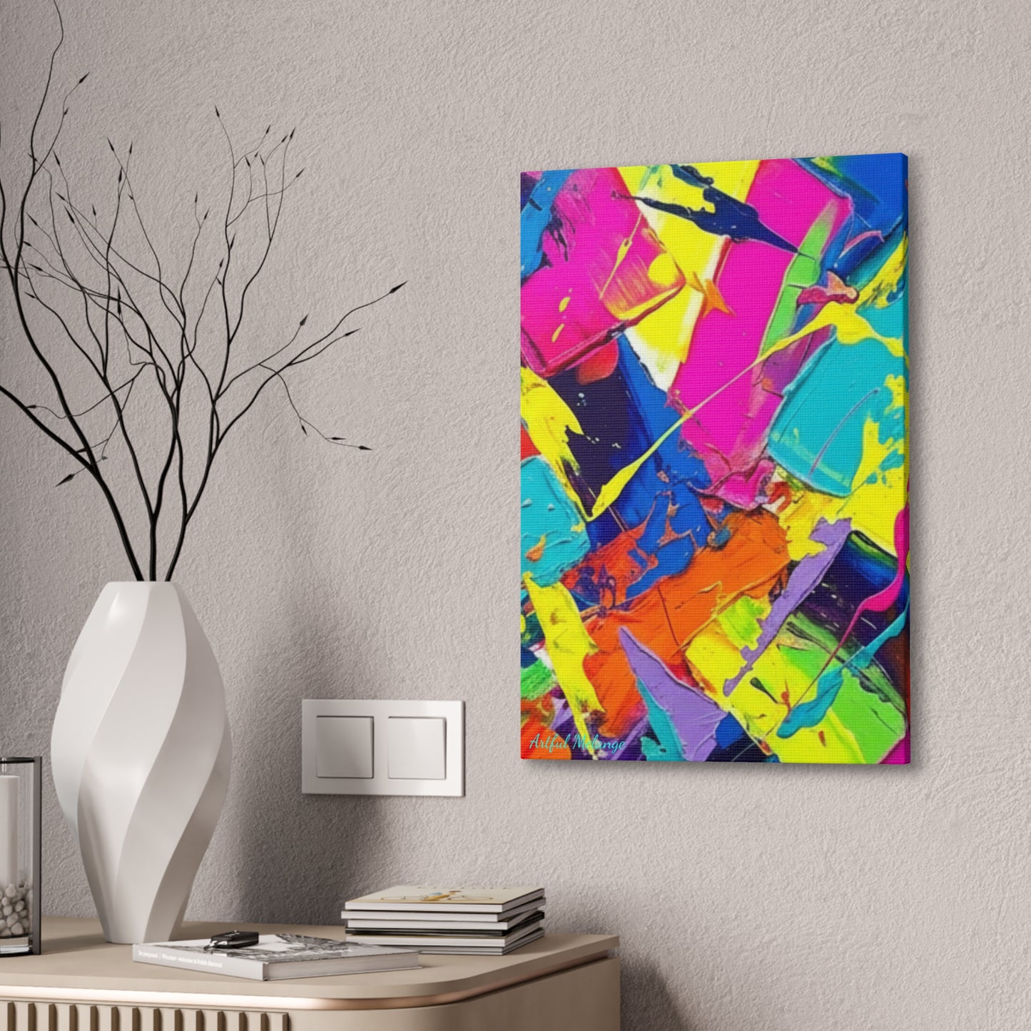 Acrylic Abstract Canvas Print - Richly Textured Artistry