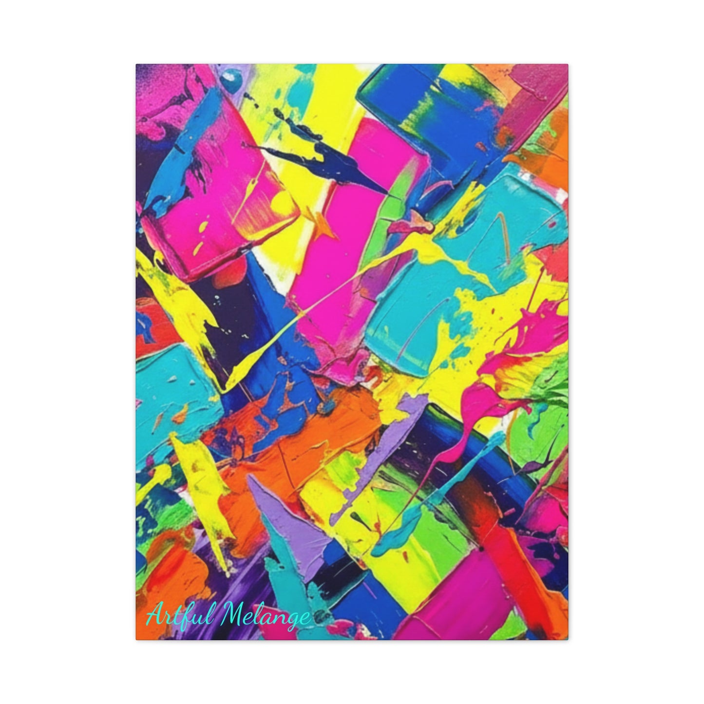 Acrylic Abstract Canvas Print - Richly Textured Artistry