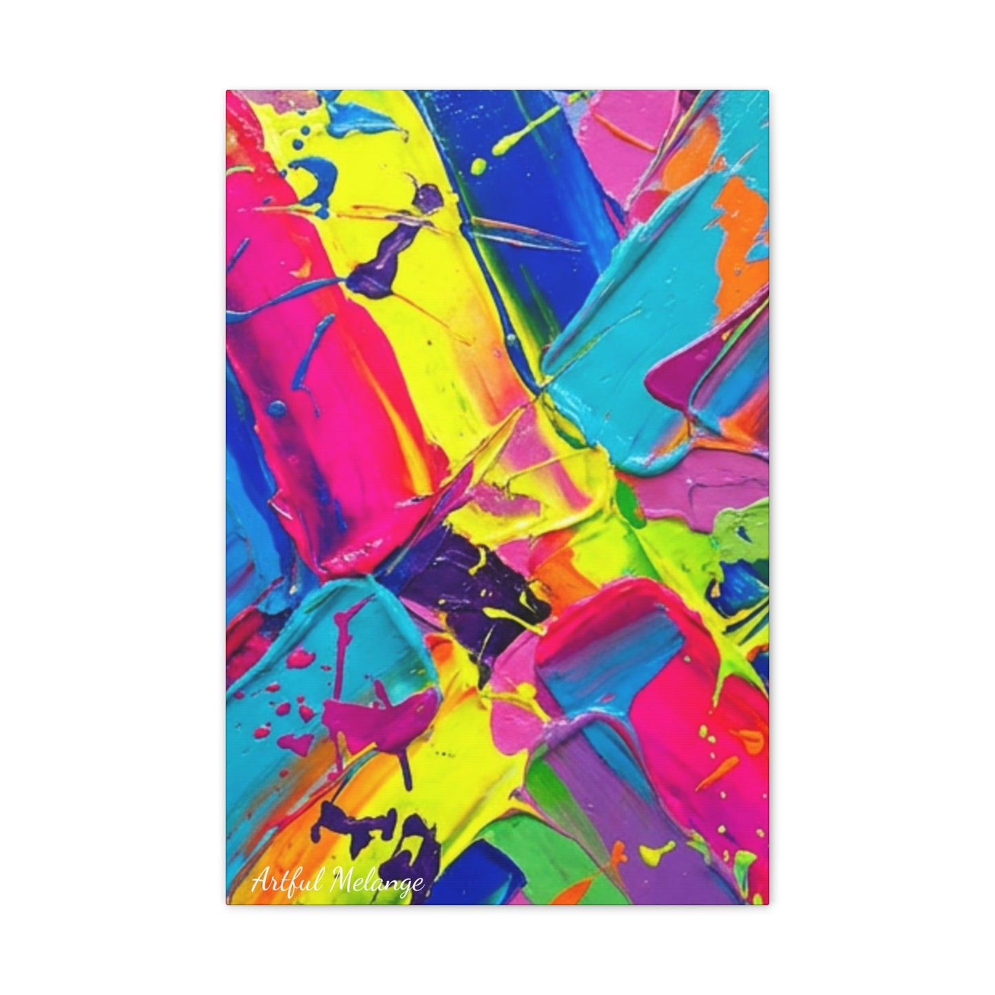 Acrylic Abstract Canvas Print - Richly Textured Artistry