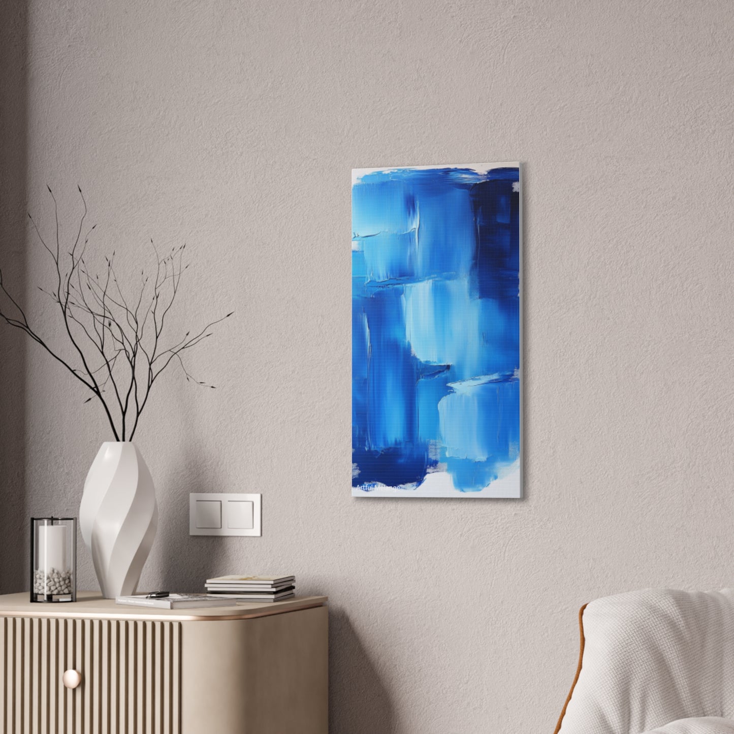Acrylic Abstract Canvas Print - Richly Textured Artistry