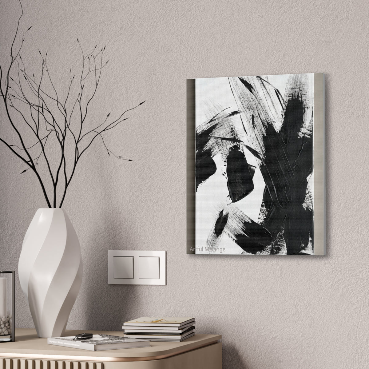 Acrylic Abstract Canvas Print - Richly Textured Artistry
