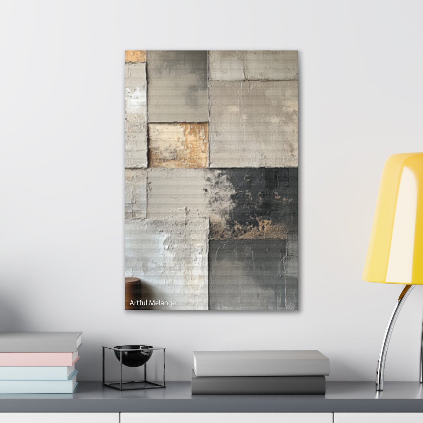 Acrylic Abstract Canvas Print - Richly Textured Artistry