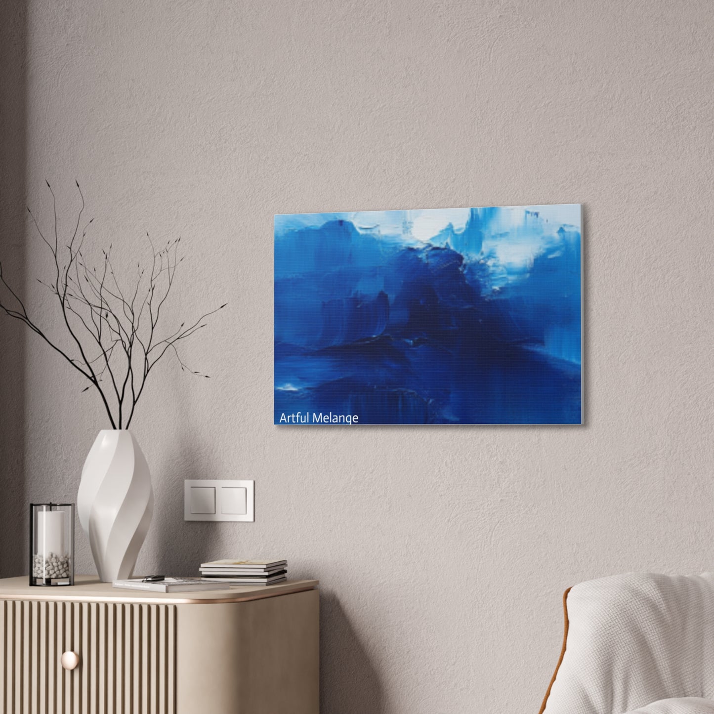 Acrylic Abstract Canvas Print - Richly Textured Artistry