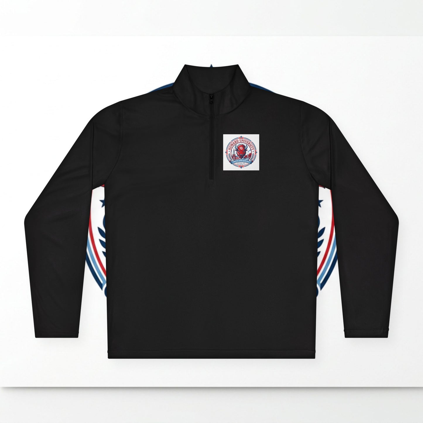 Howard University Legacy Unisex 1/4 Zip Pullover – Classic Solid Color HBCU Pride Collection/ Truth and Service