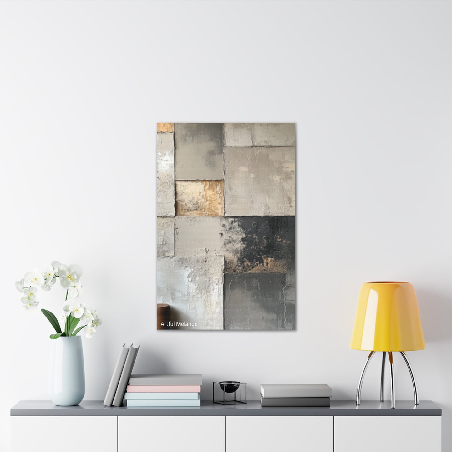 Acrylic Abstract Canvas Print - Richly Textured Artistry