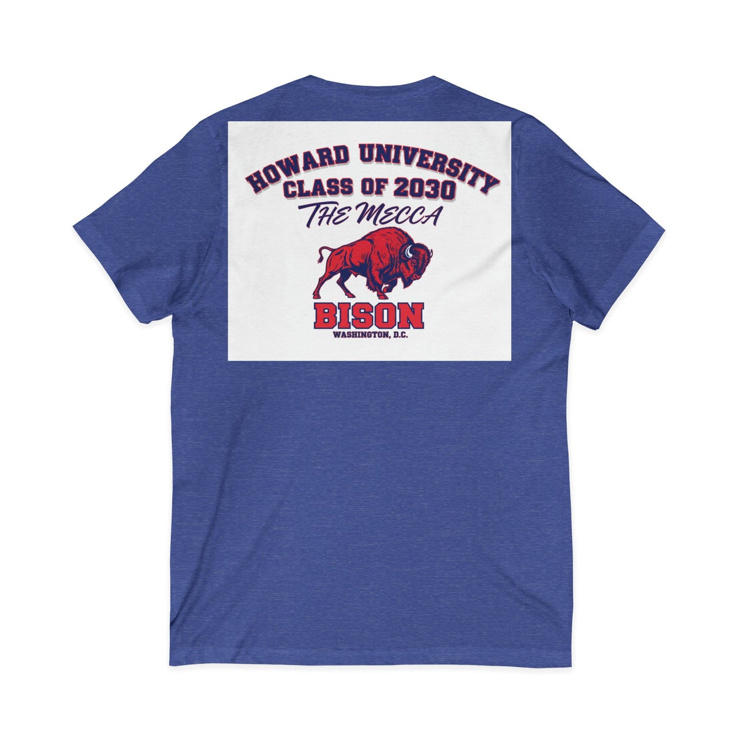 Howard University Class of 2030 Unisex V-Neck T-Shirt | The Mecca Incoming Class Tee