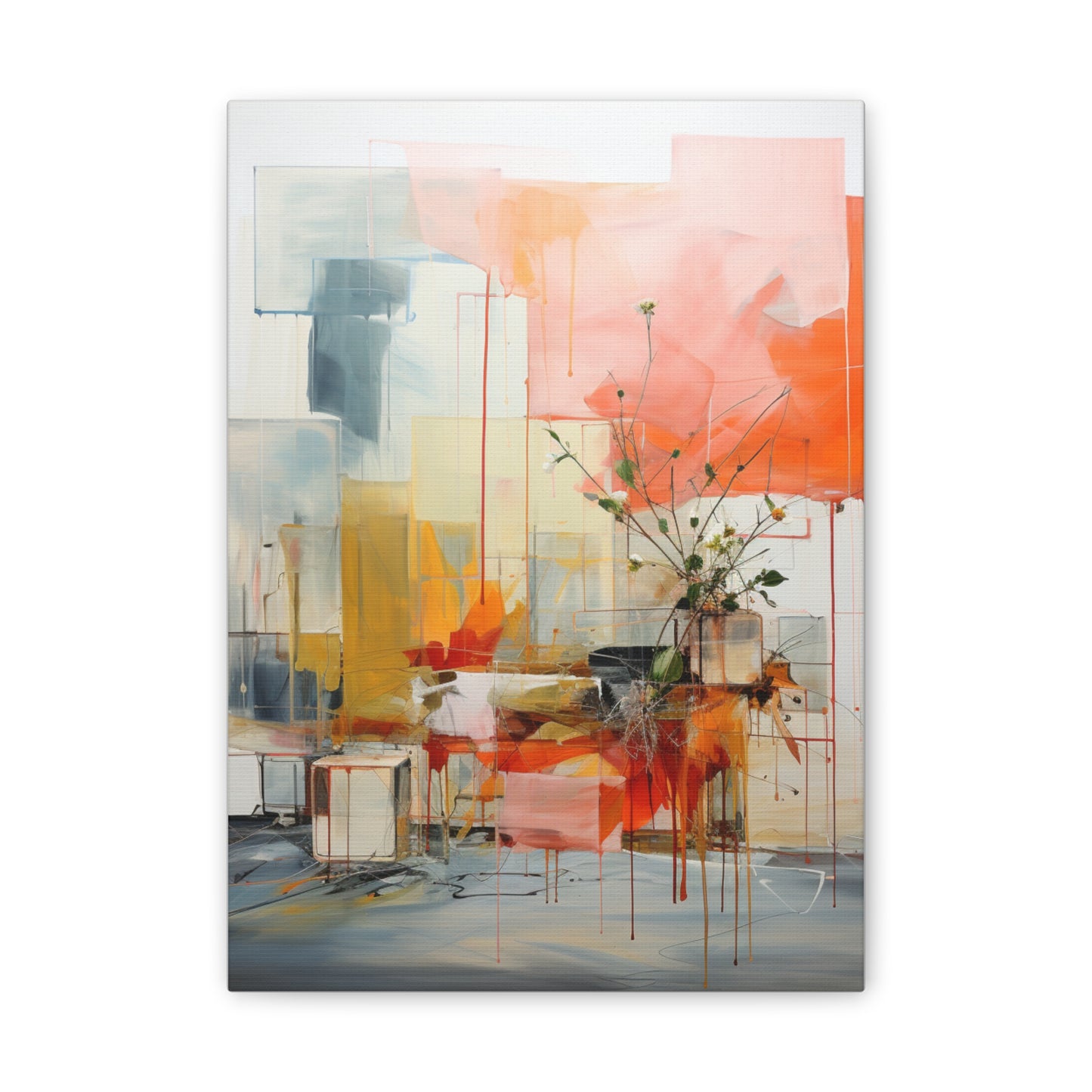 Timeless Elegance: Refined Muted Hues Canvas Print for Sophisticated Living Spaces