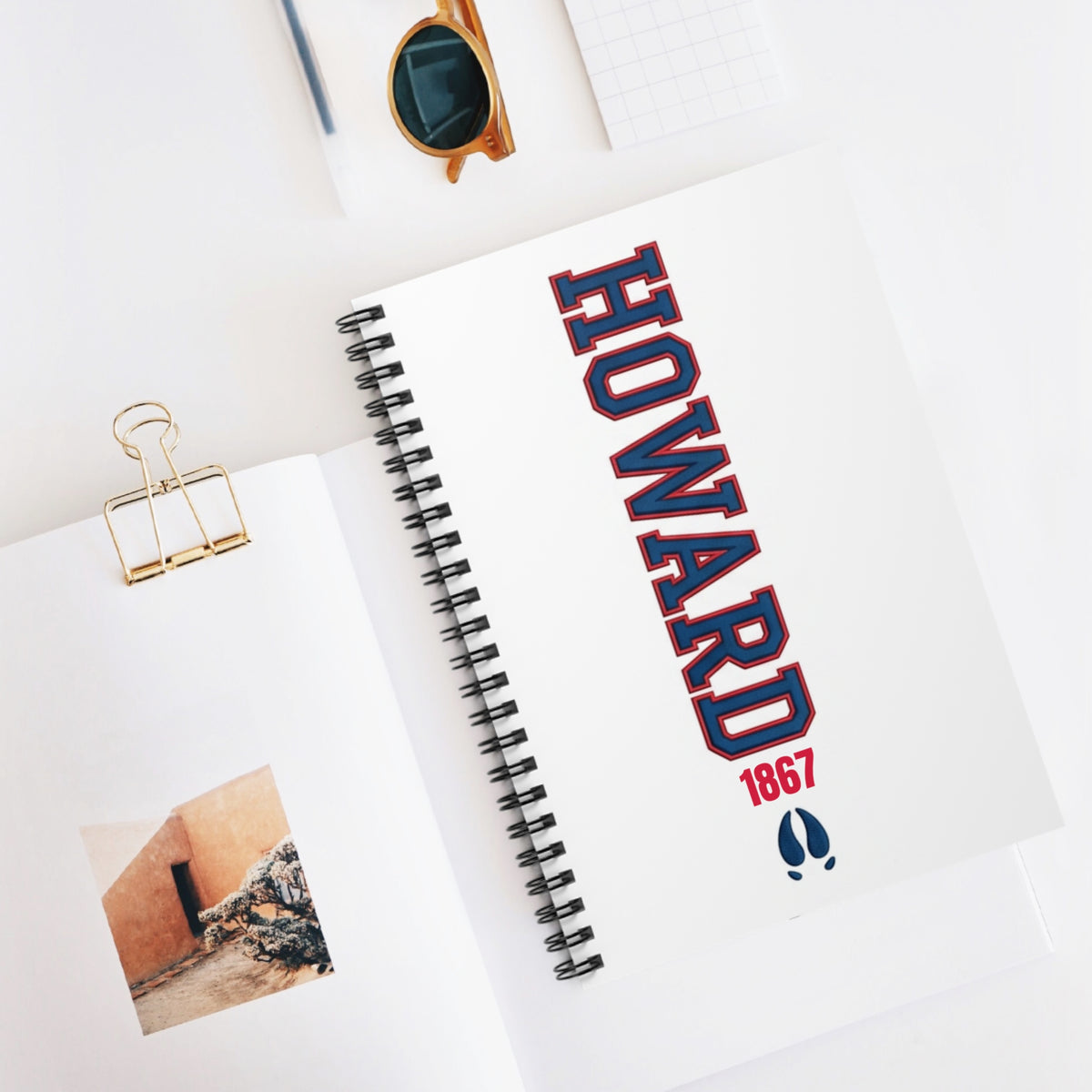 Howard University Legacy Journal 3– Wirebound Lined Notebook Celebrating Black Excellence, HBCU Pride & Academic Achievement/Write with Purpose. Lead with Legacy