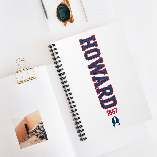 Howard University Legacy Journal 3– Wirebound Lined Notebook Celebrating Black Excellence, HBCU Pride & Academic Achievement/Write with Purpose. Lead with Legacy