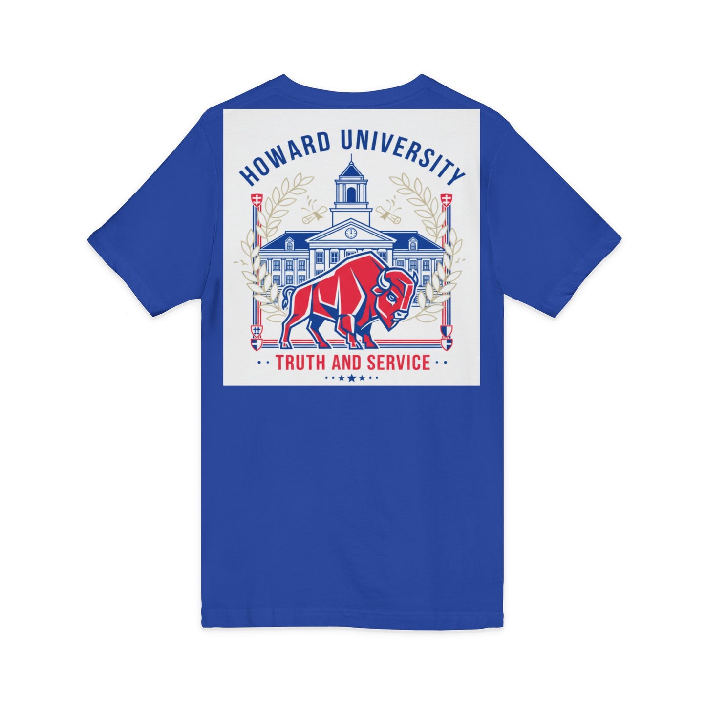 Howard University/ Truth and Service Unisex V-Neck T-Shirt 4
