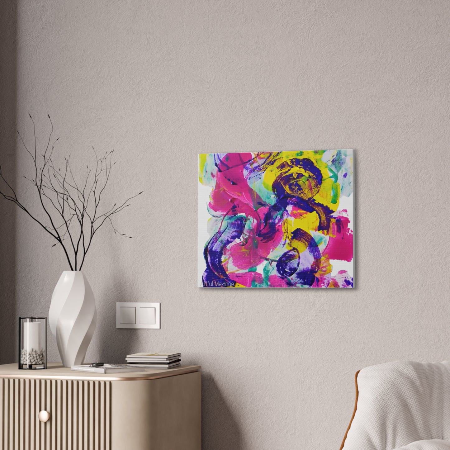 Primary Elegance: A Symphony of Sophistication Canvas Print