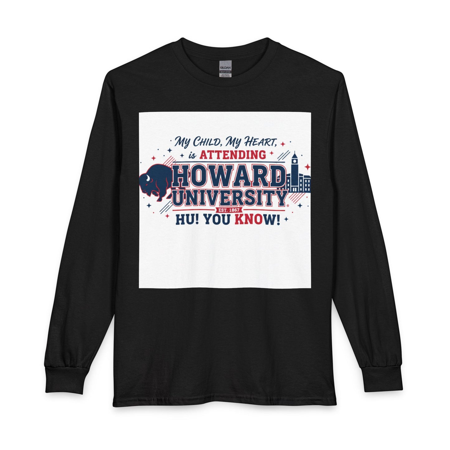 Howard University Pride Family Statement/Unisex Long Sleeve T-Shirt 3