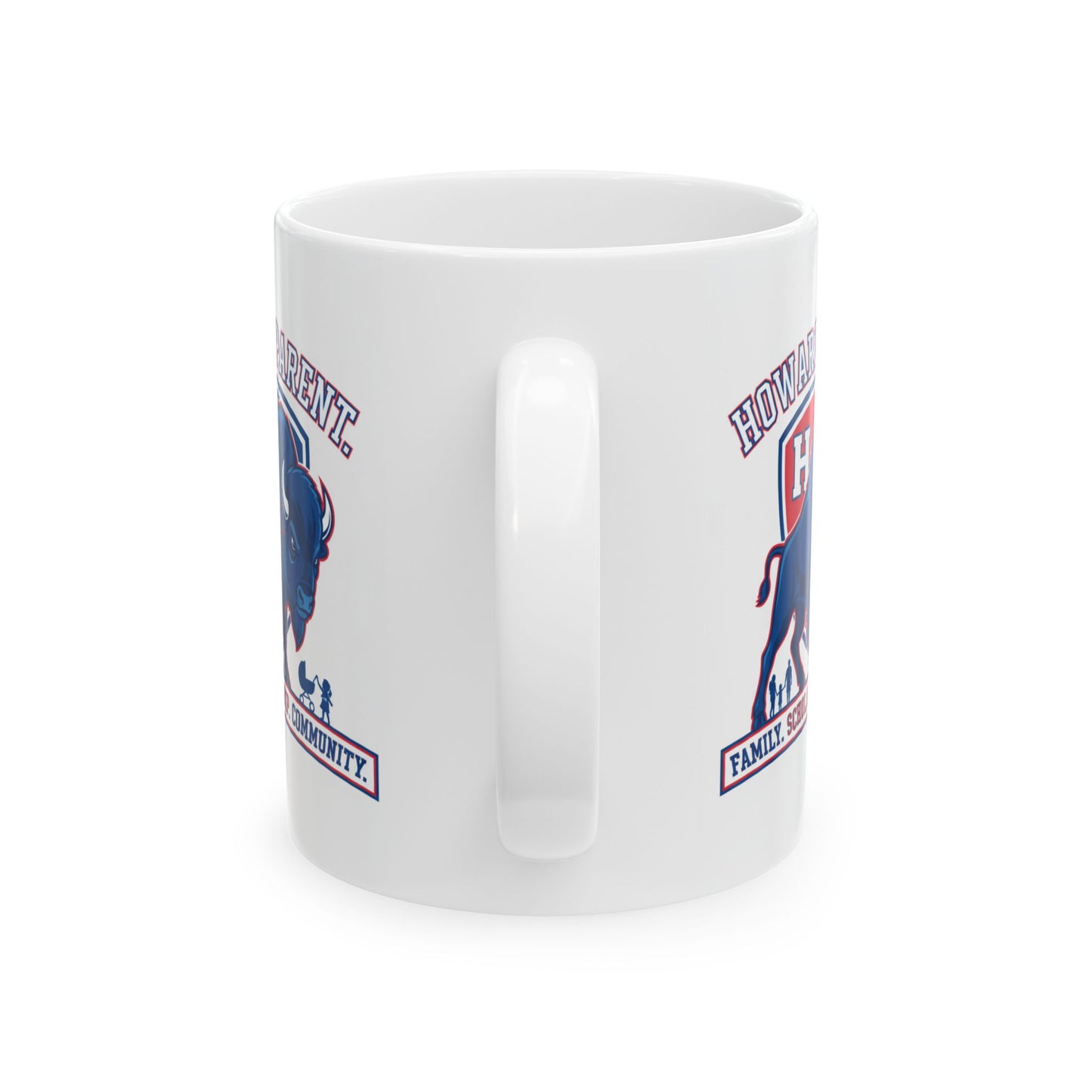 HU Parent Mug Collection  Proud, Connected, Bison Strong /Ceramic Mug, (11oz, 15oz) 2