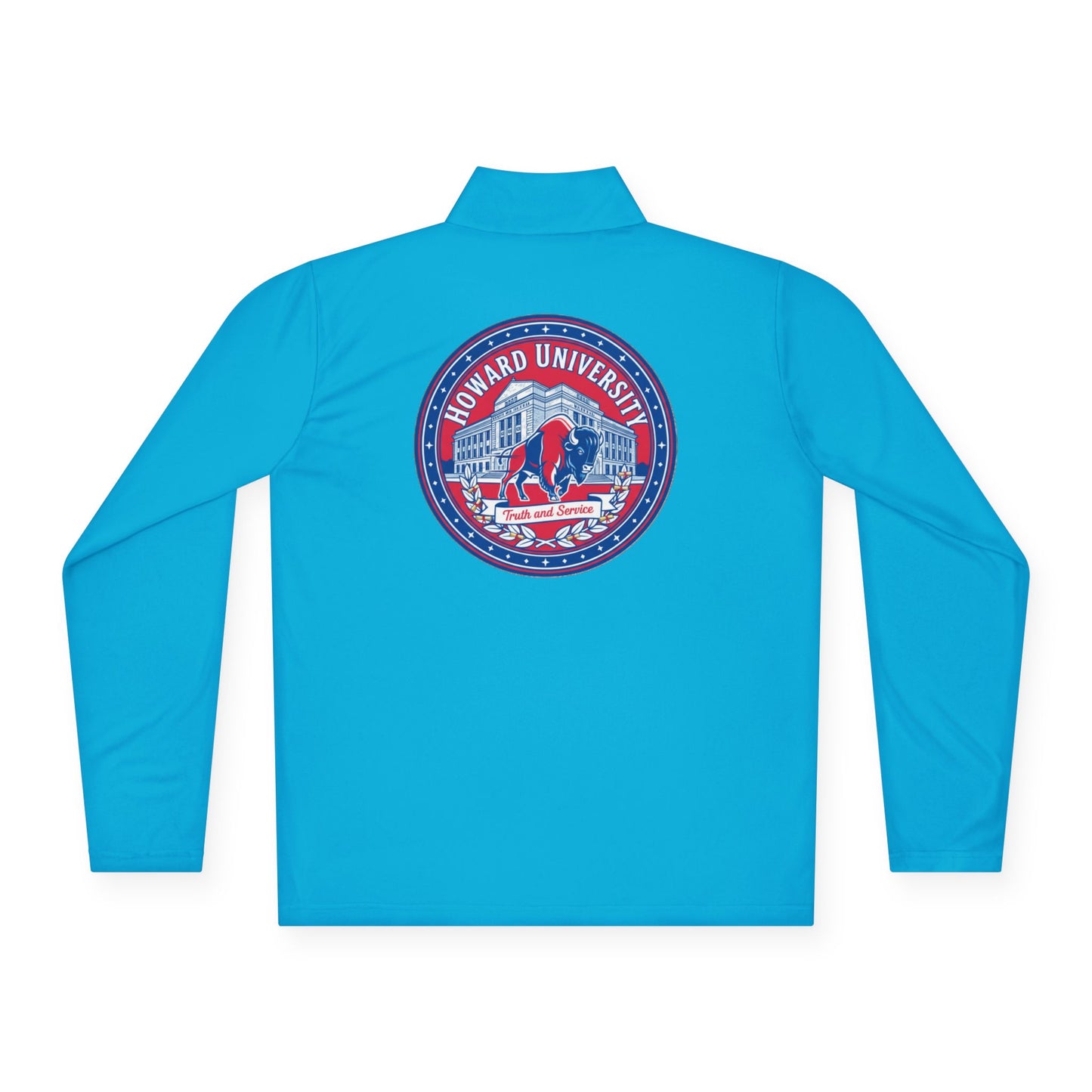 Howard University Legacy Unisex 1/4 Zip Pullover – Classic Solid Color HBCU Pride Collection/ Truth and Service