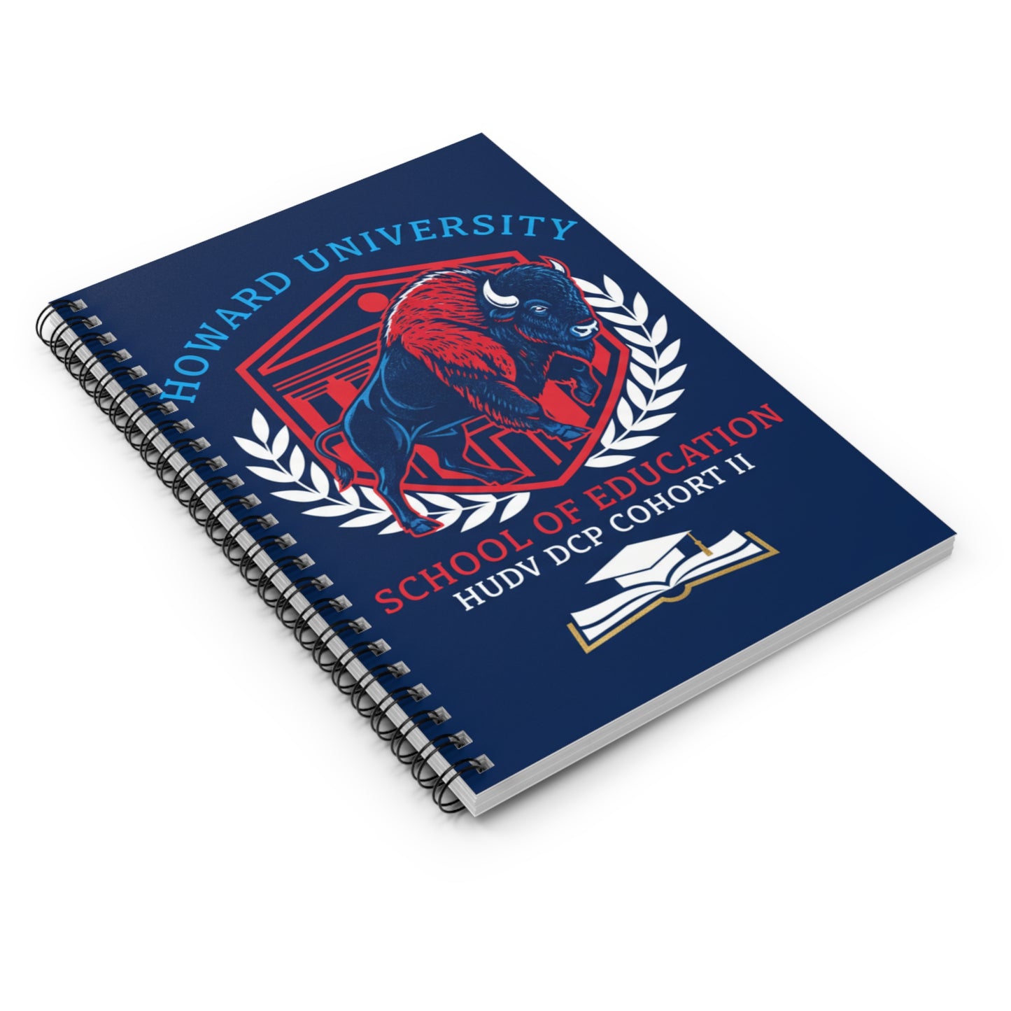Howard University SOE Cohort 2 Signature Journal Collection/Spiral Notebook - Ruled Line