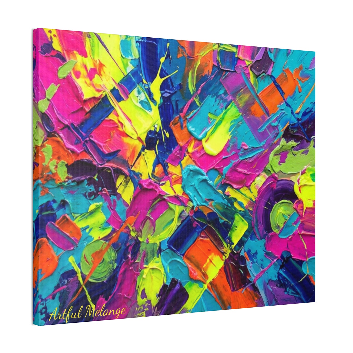 Acrylic Abstract Canvas Print - Richly Textured Artistry