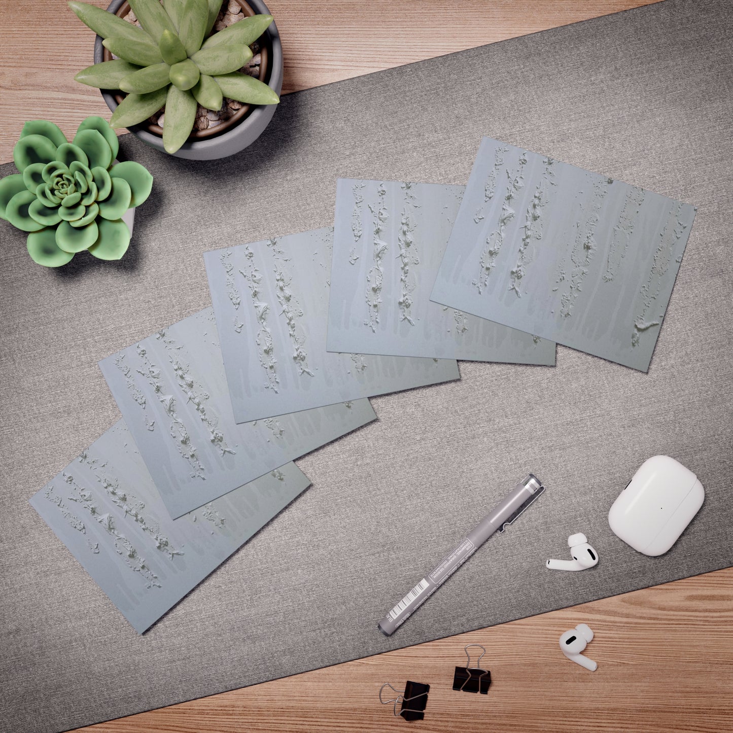 Elegance in Ink:  Abstract Art Note Card Set(5-Pack)