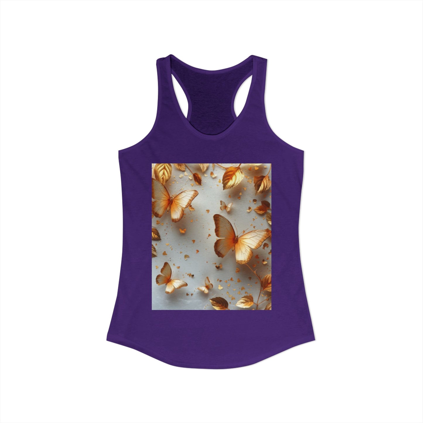 Flutter & Flow | Women's Razorback  T-Shirts with Artistic Butterflies 5