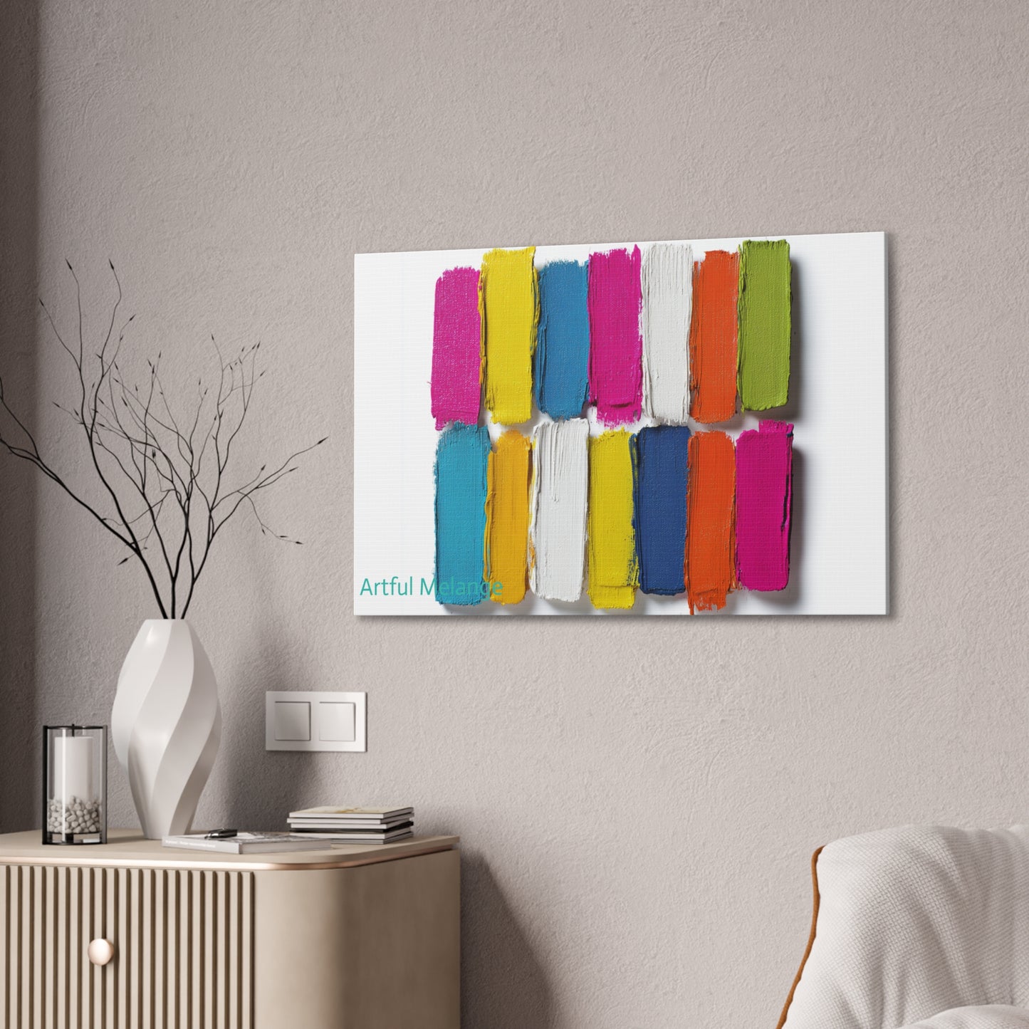 Acrylic Abstract Canvas Print - Richly Textured Artistry