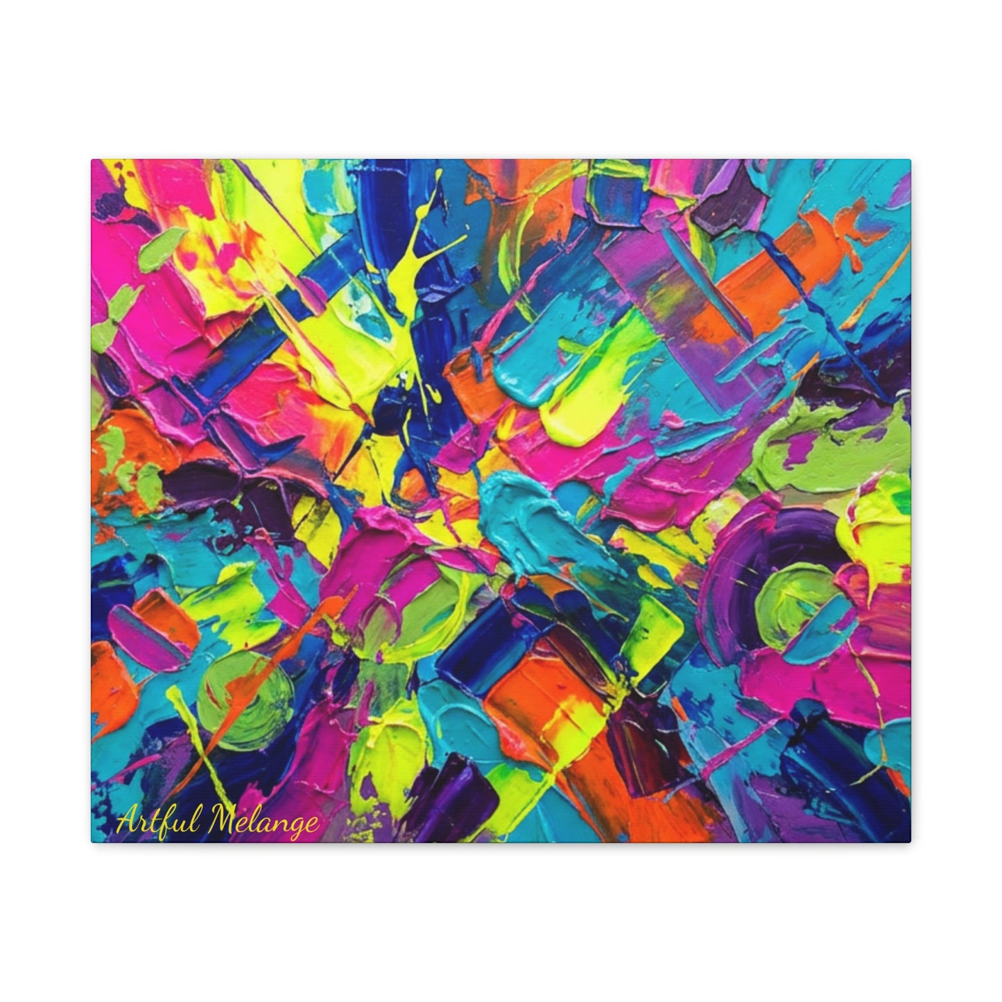 Acrylic Abstract Canvas Print - Richly Textured Artistry