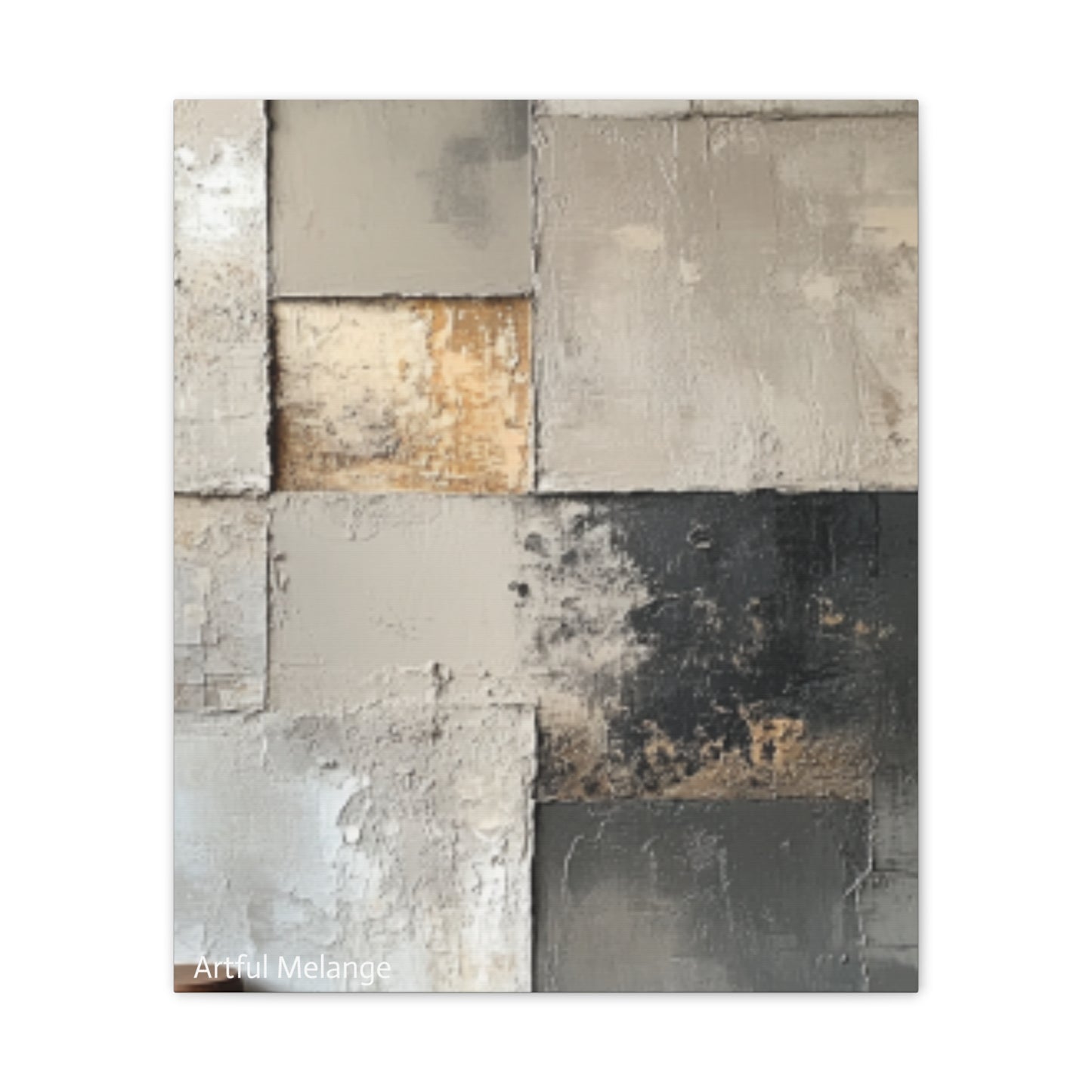 Acrylic Abstract Canvas Print - Richly Textured Artistry