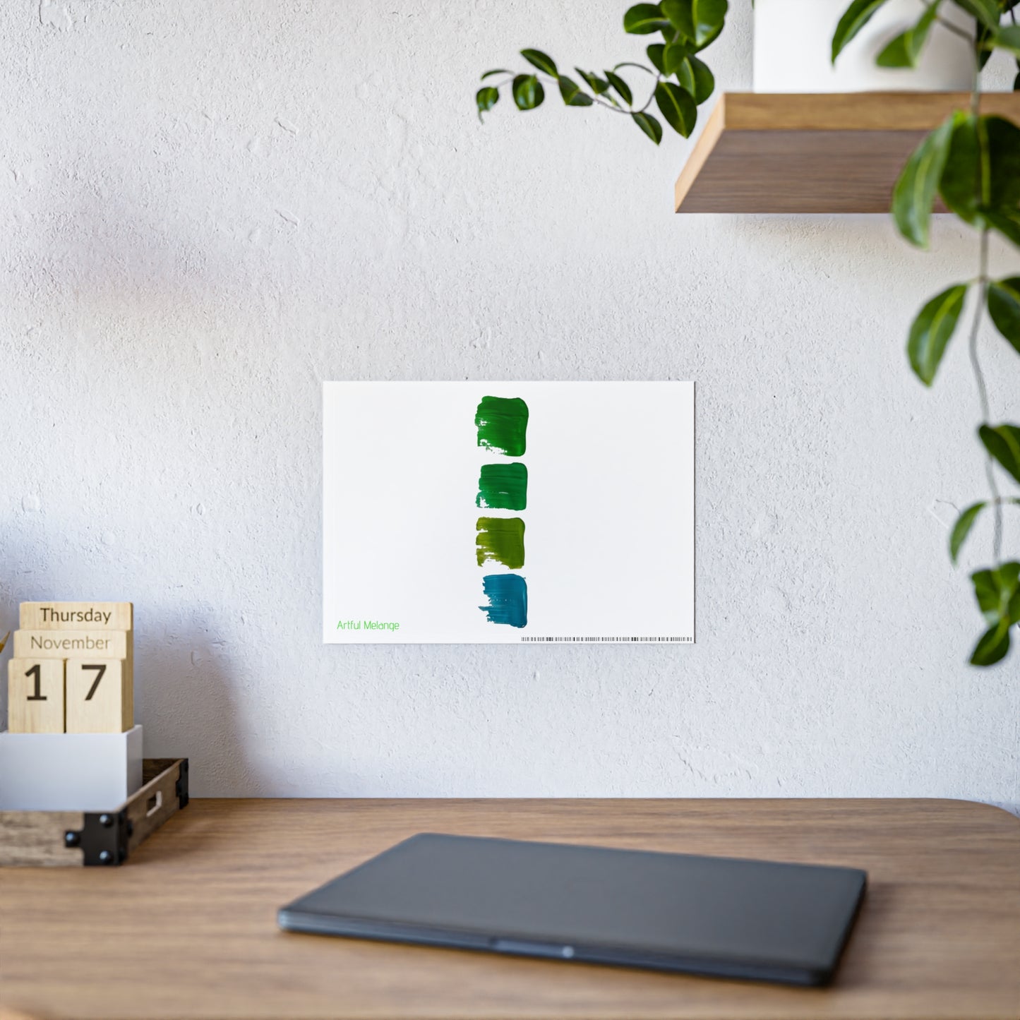 Gleaming Acrylic Abstract Poster: A Spectrum of Colorful Elegance