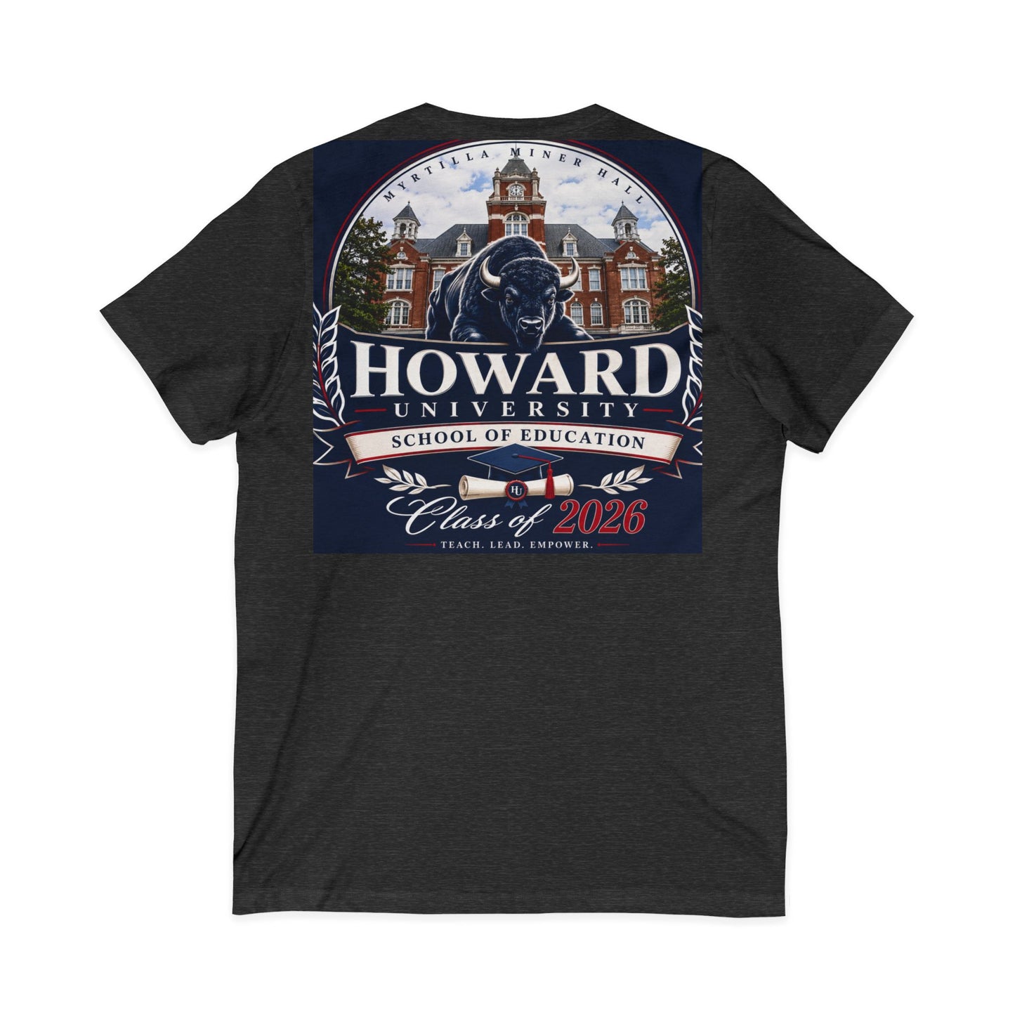 Howard University Class of 2026 Unisex V-Neck T-Shirt | The Mecca Incoming Class Tee