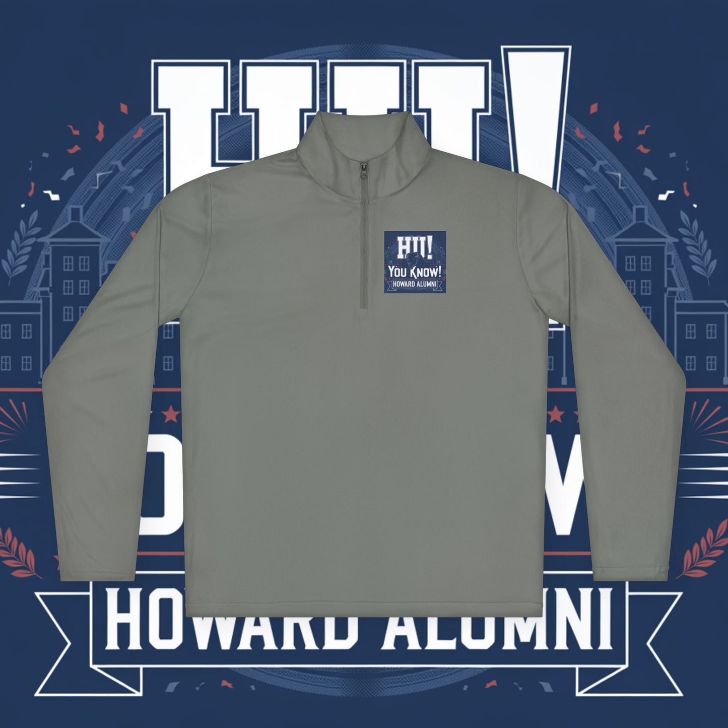 Howard University Legacy Unisex 1/4 Zip Pullover – Classic Solid Color HBCU Pride Collection/ Truth and Service
