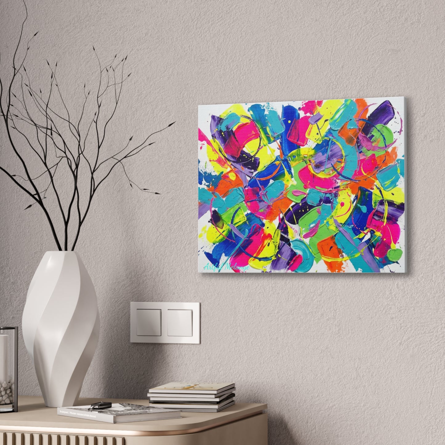 Acrylic Abstract Canvas Print - Richly Textured Artistry