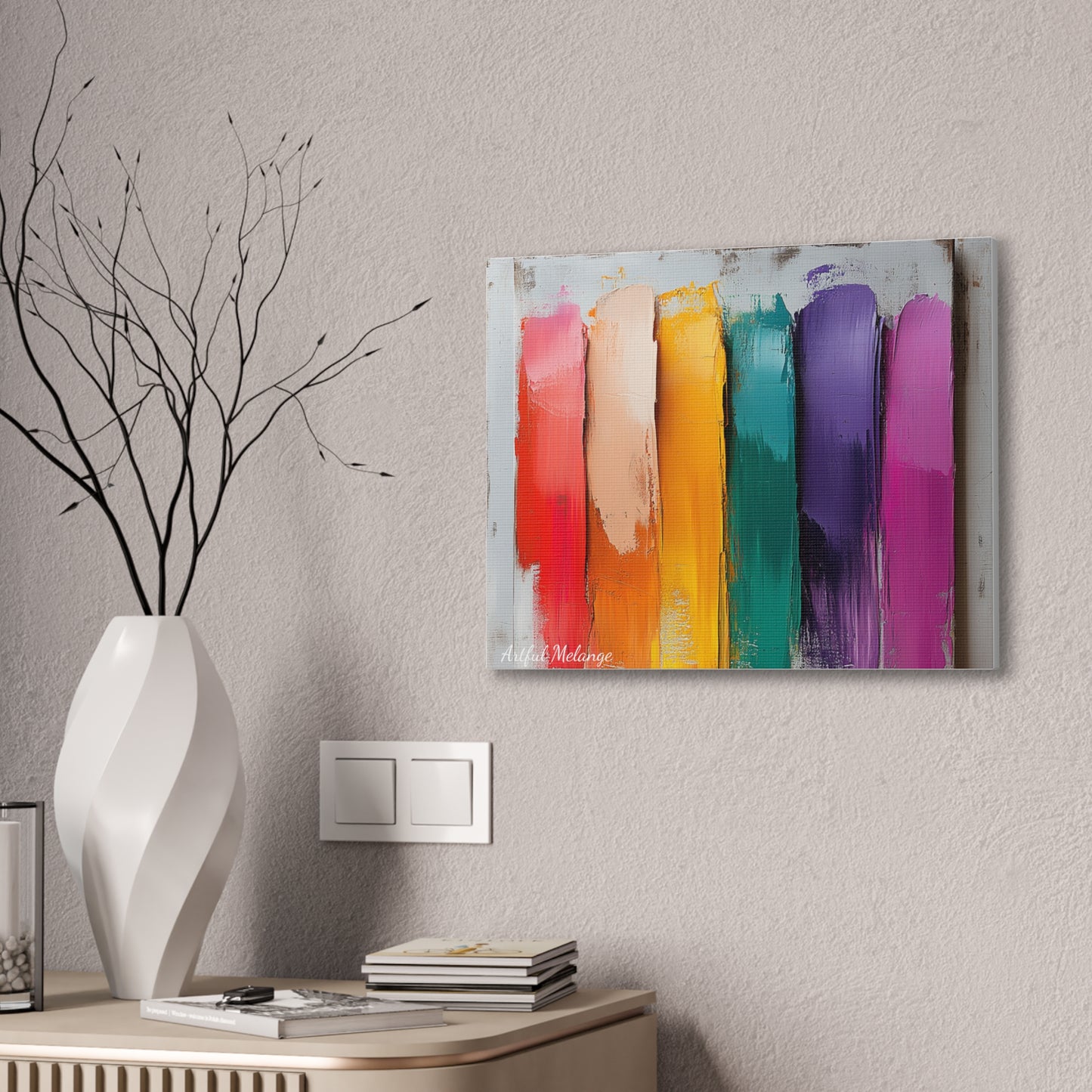 Acrylic Abstract Canvas Print - Richly Textured Artistry