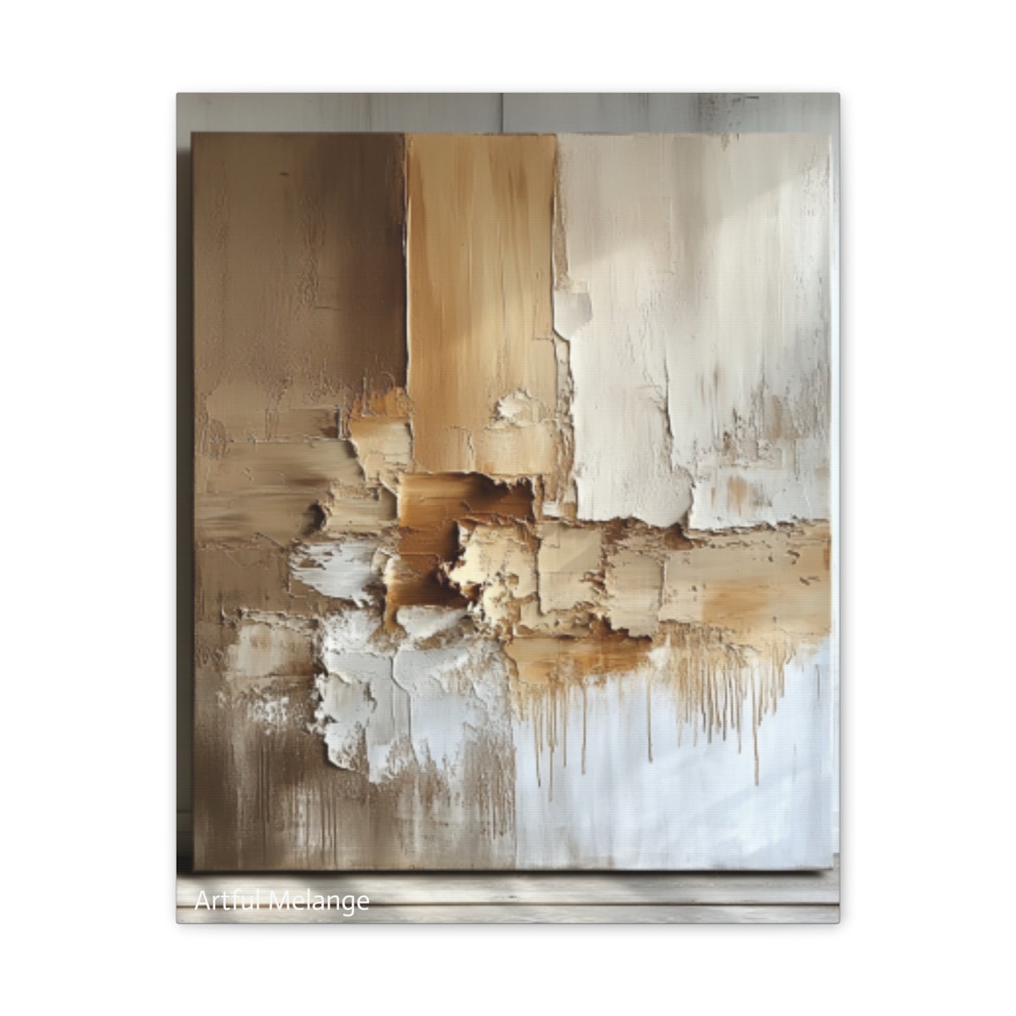 Acrylic Abstract Canvas Print - Richly Textured Artistry