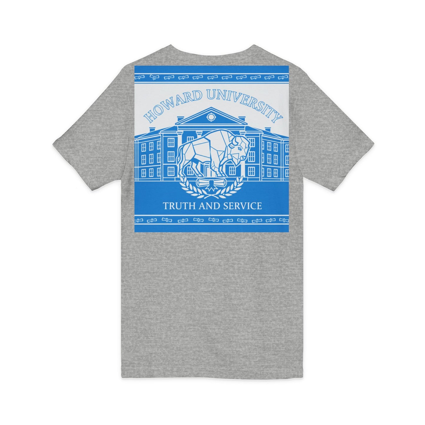 Howard University/ Truth and Service Unisex V-Neck T-Shirt
