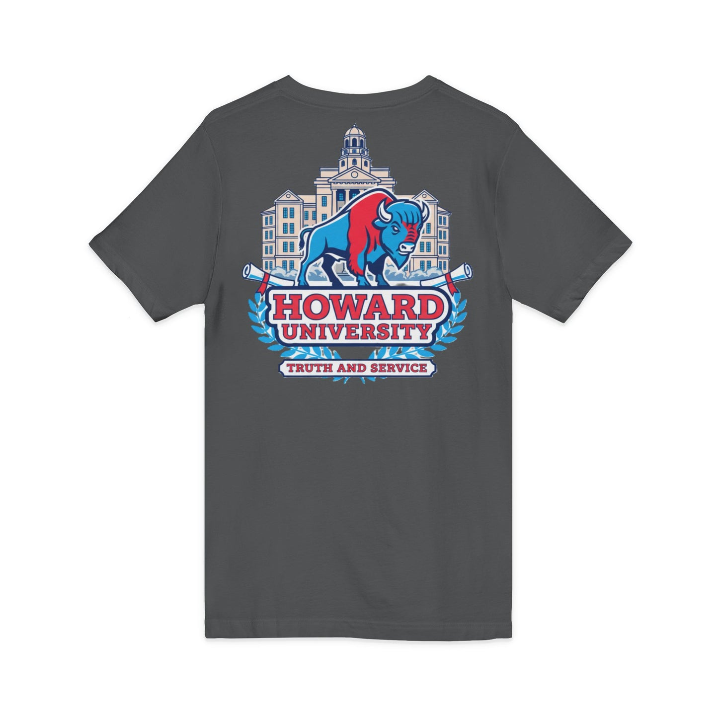 Howard University/ Truth and Service Unisex V-Neck T-Shirt