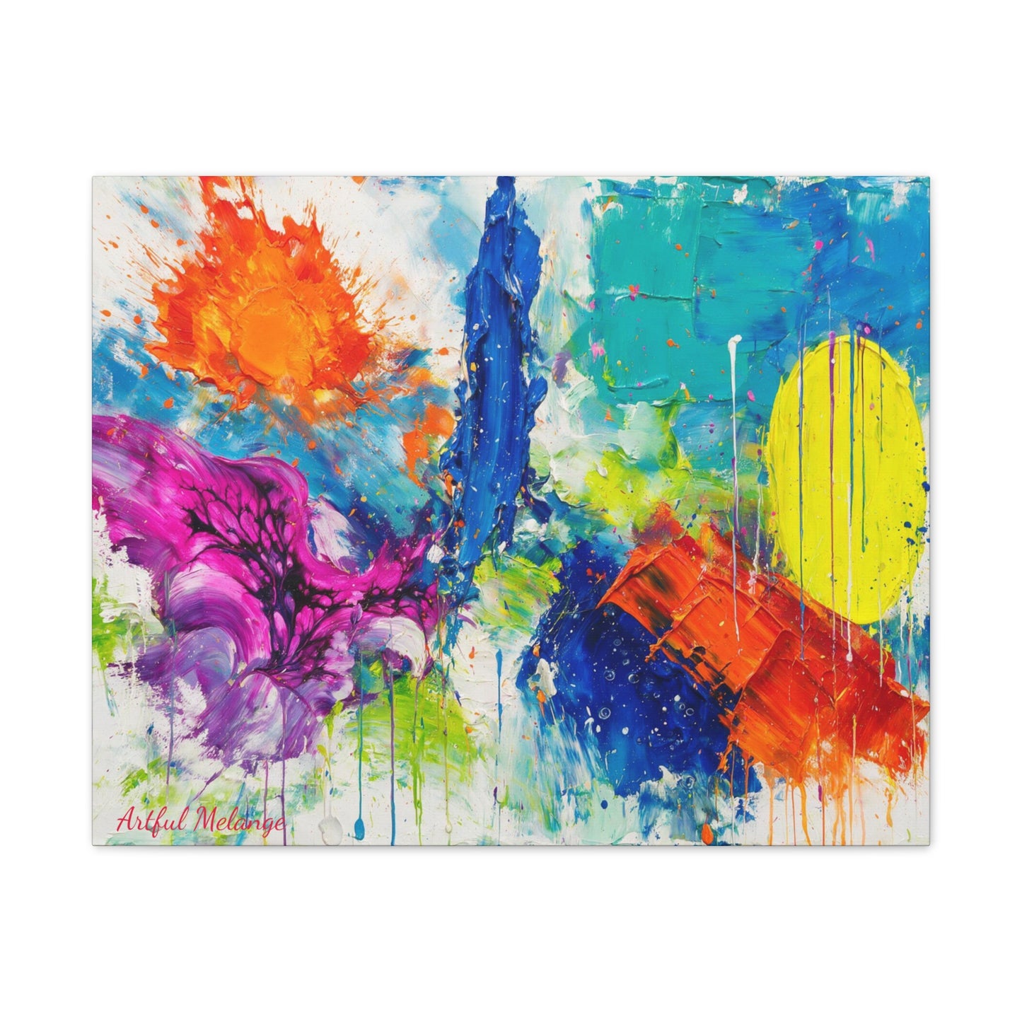 Acrylic Abstract Canvas Print - Richly Textured Artistry