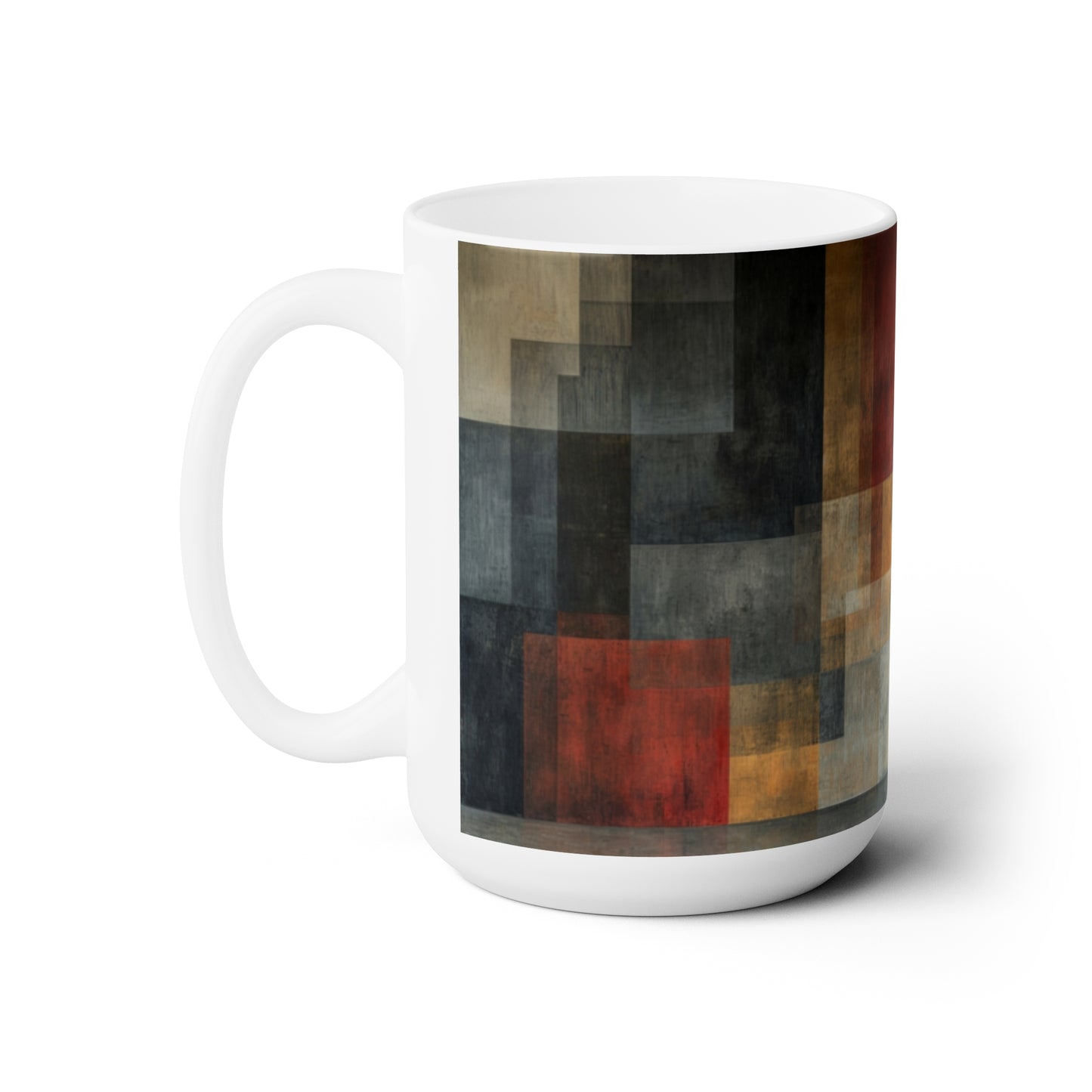 Artsy Abstract Ceramic Mug 15oz