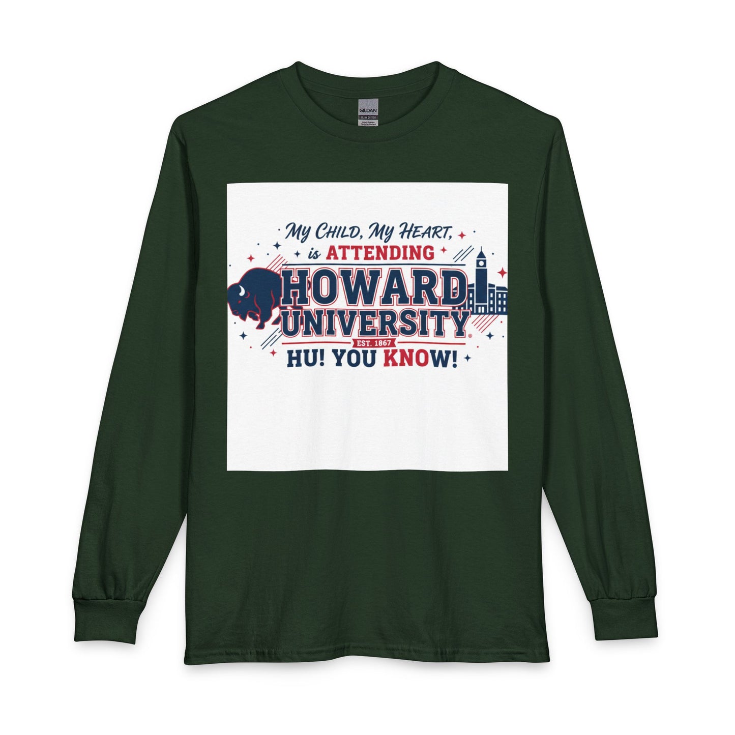Howard University Pride Family Statement/Unisex Long Sleeve T-Shirt 3