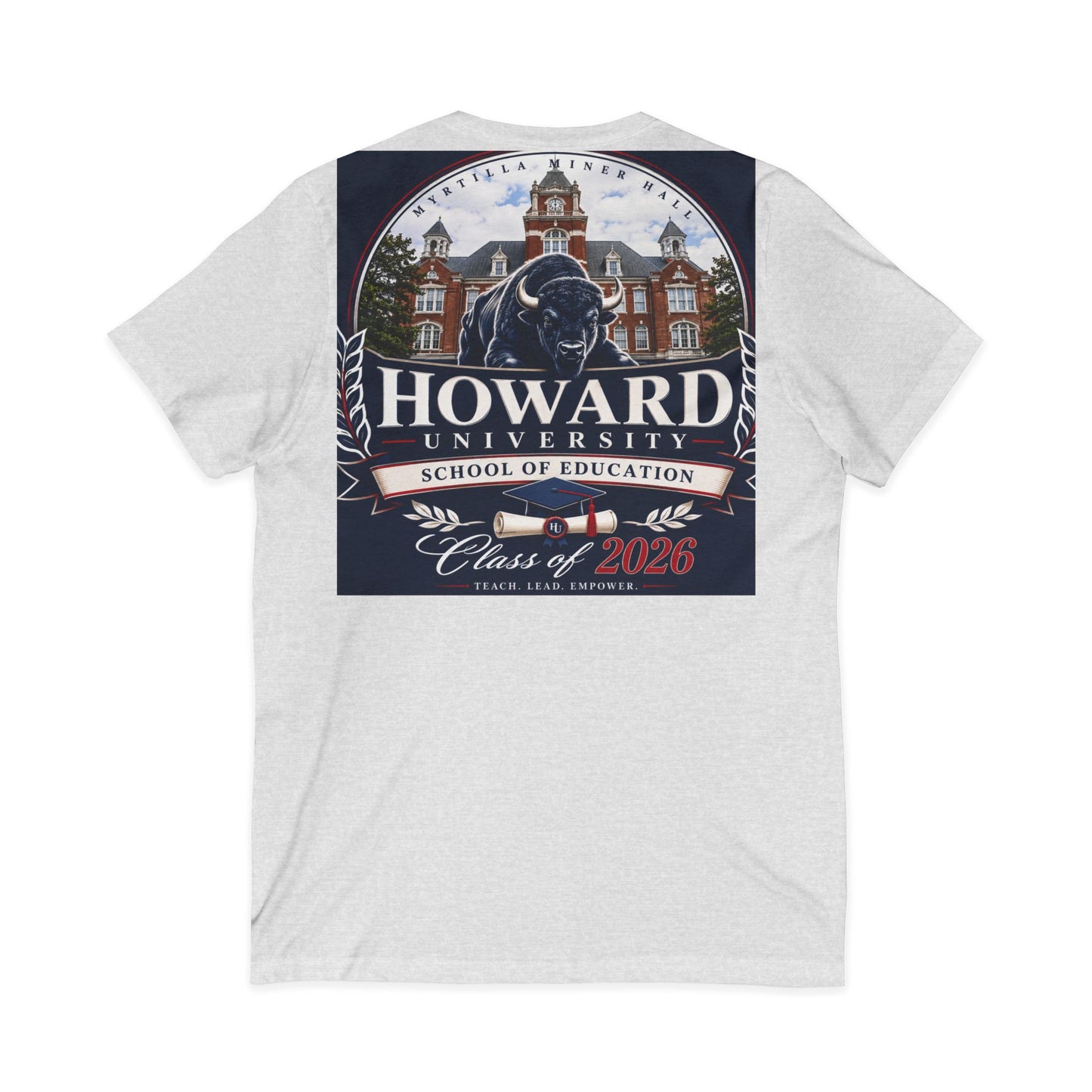 Howard University Class of 2026 Unisex V-Neck T-Shirt | The Mecca Incoming Class Tee