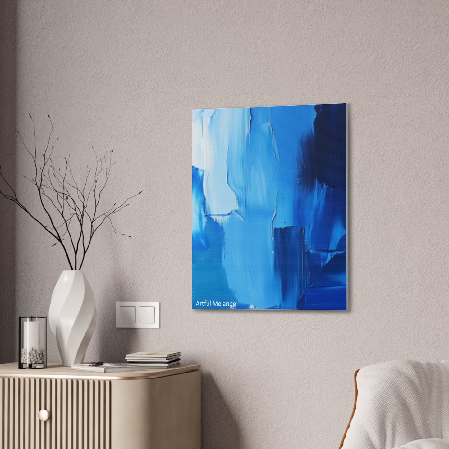 Acrylic Abstract Canvas Print - Richly Textured Artistry