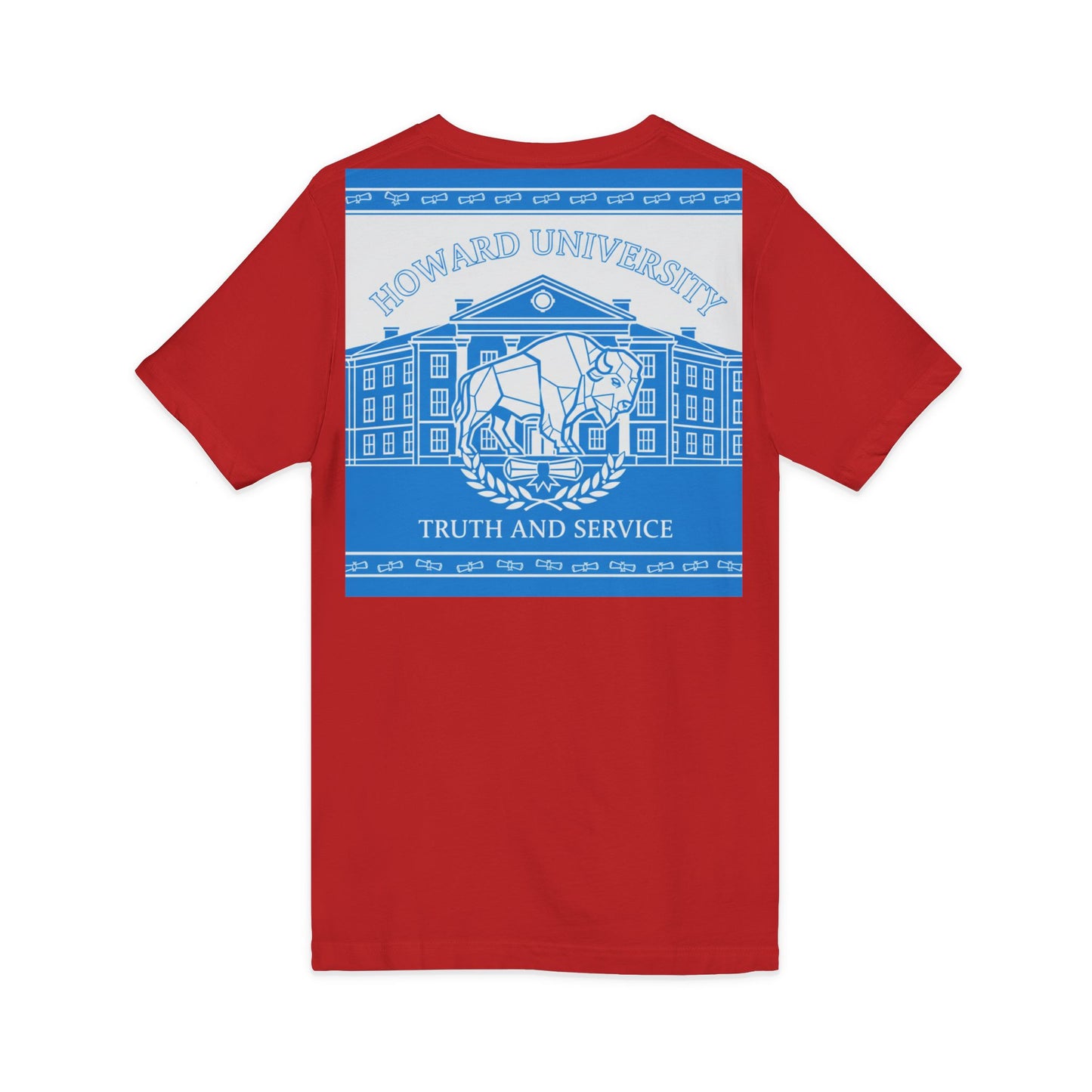 Howard University/ Truth and Service Unisex V-Neck T-Shirt