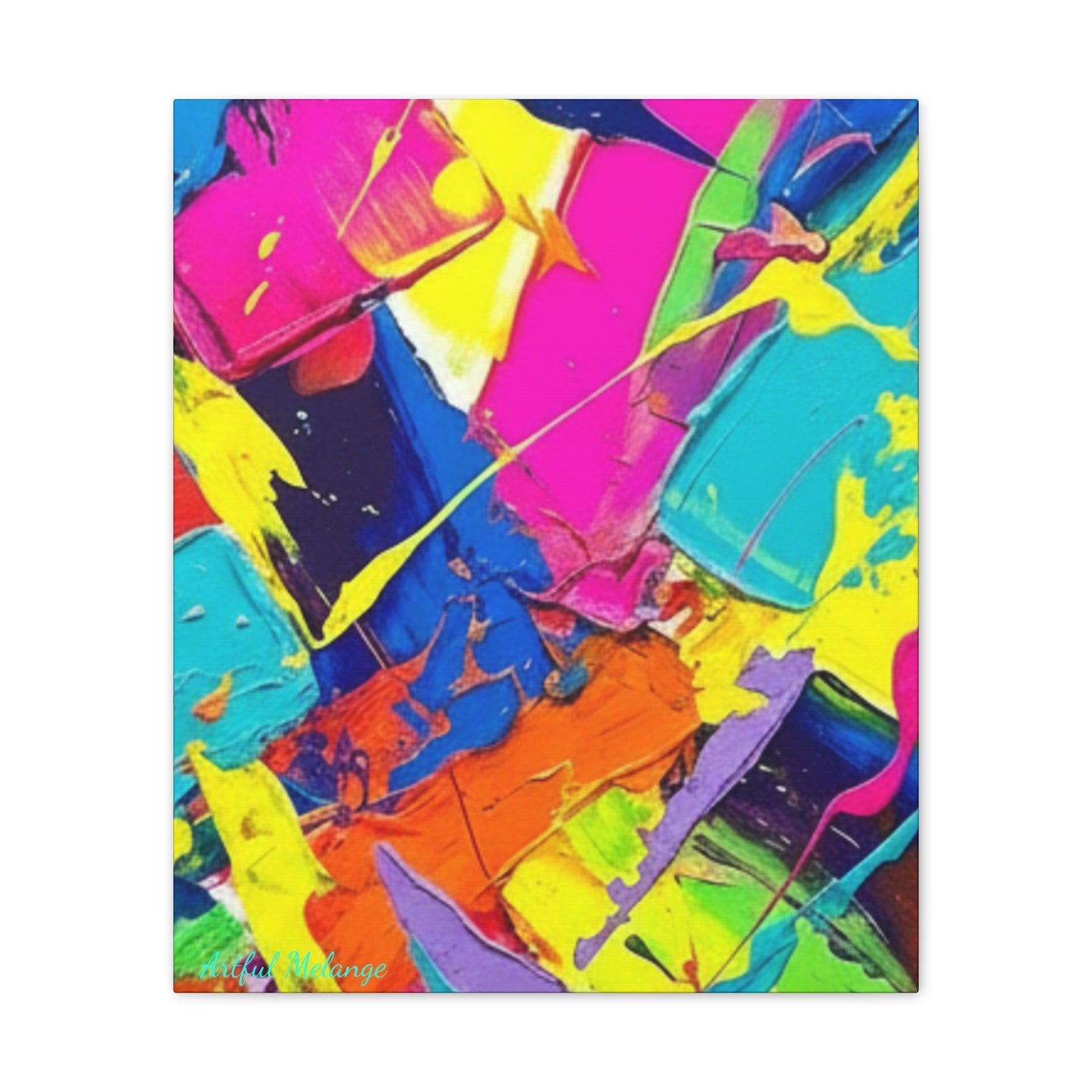Acrylic Abstract Canvas Print - Richly Textured Artistry
