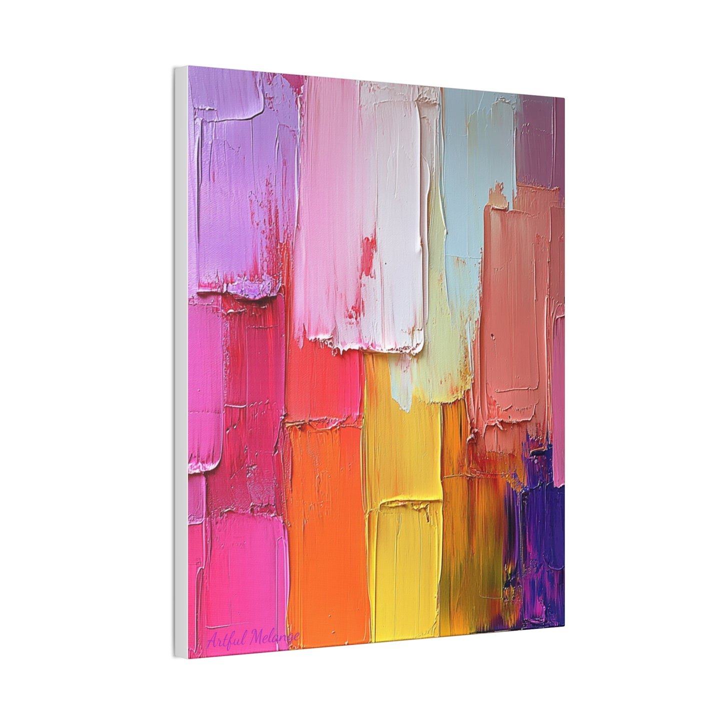 Acrylic Abstract Canvas Print - Richly Textured Artistry