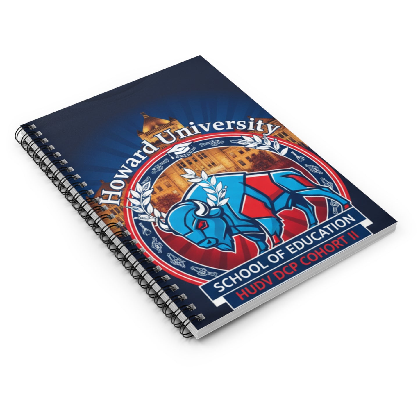 Howard University SOE Cohort 2 Signature Journal Collection/Spiral Notebook - Ruled Line