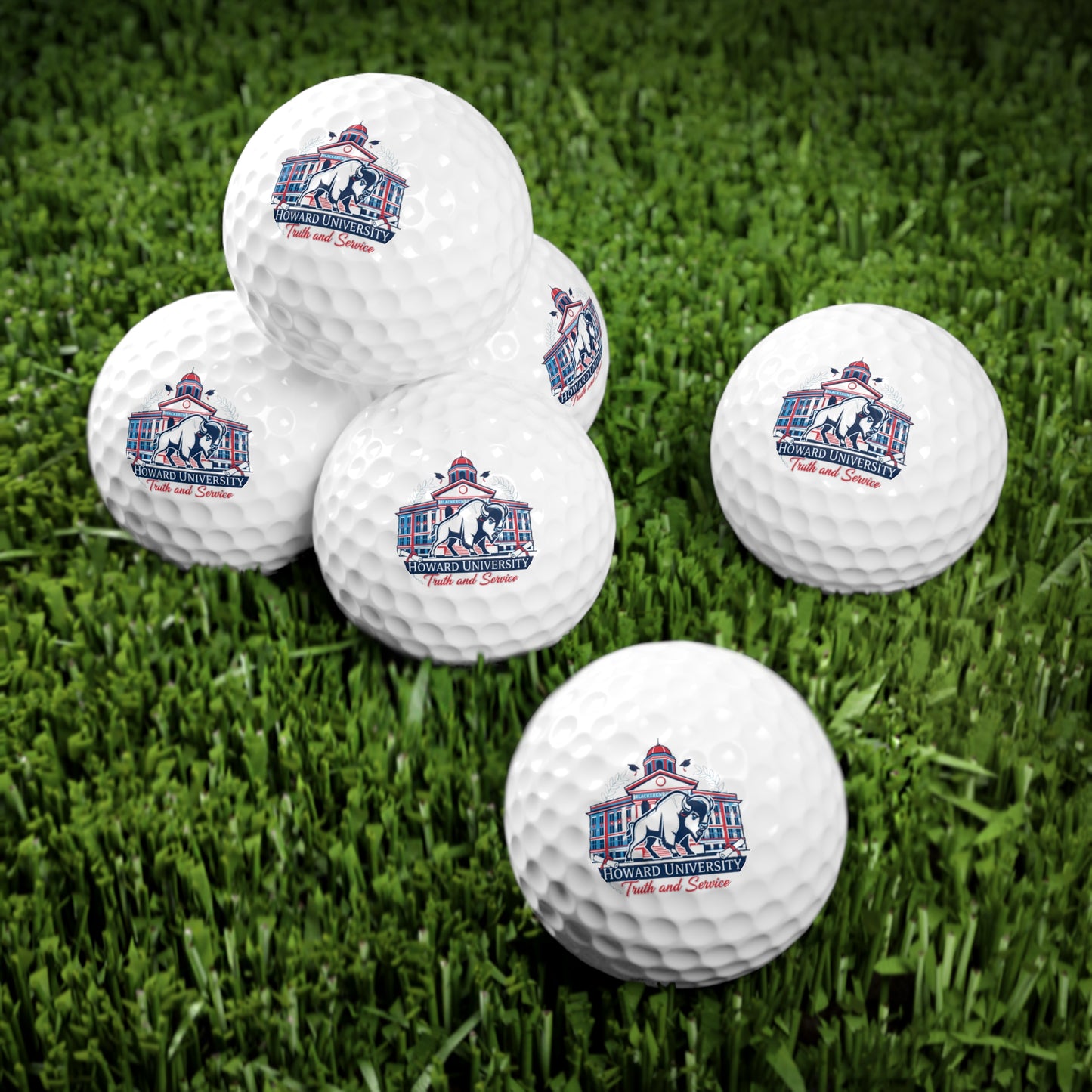 Howard University “The Yard Legacy” Golf Ball Set, 6 pcs 5