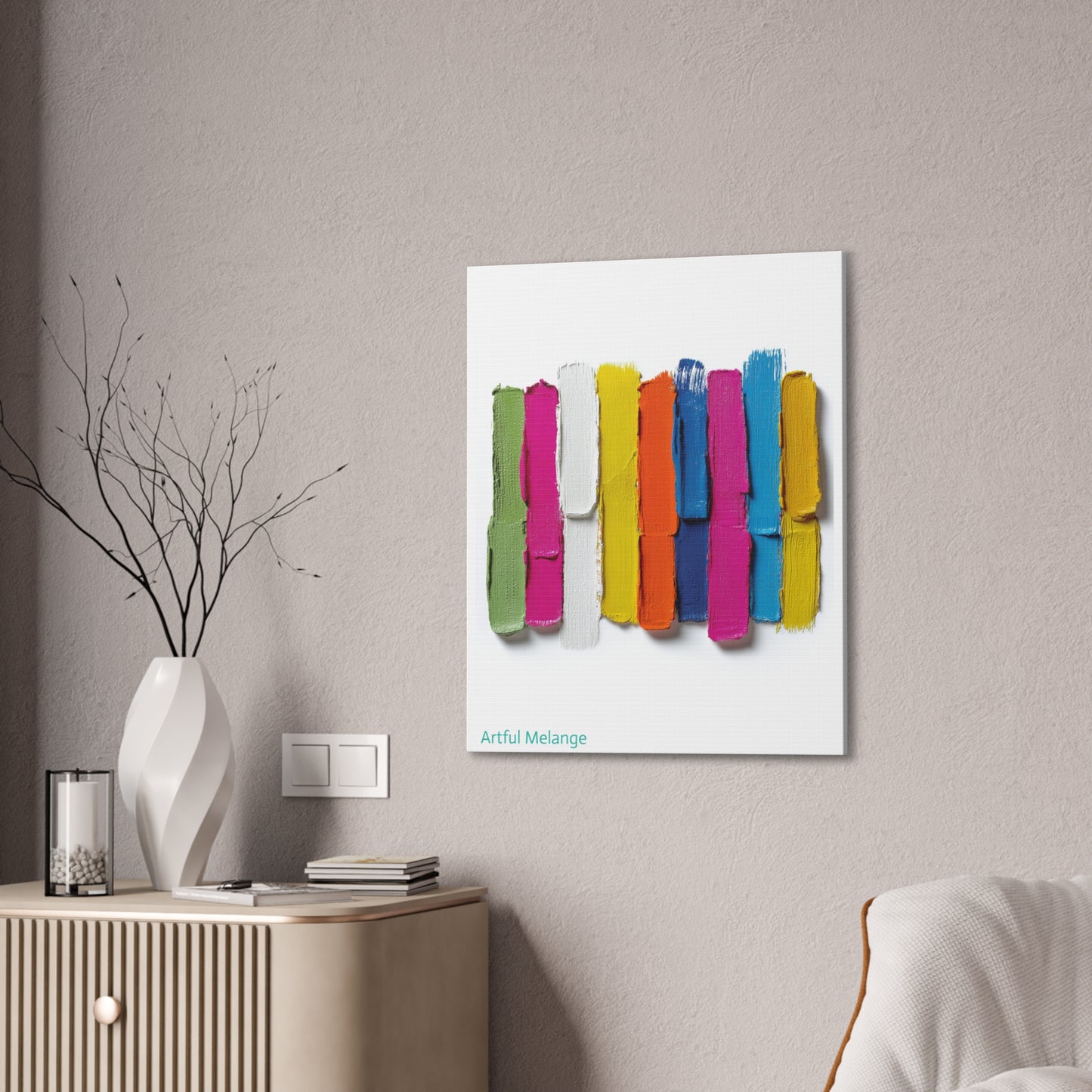 Acrylic Abstract Canvas Print - Richly Textured Artistry