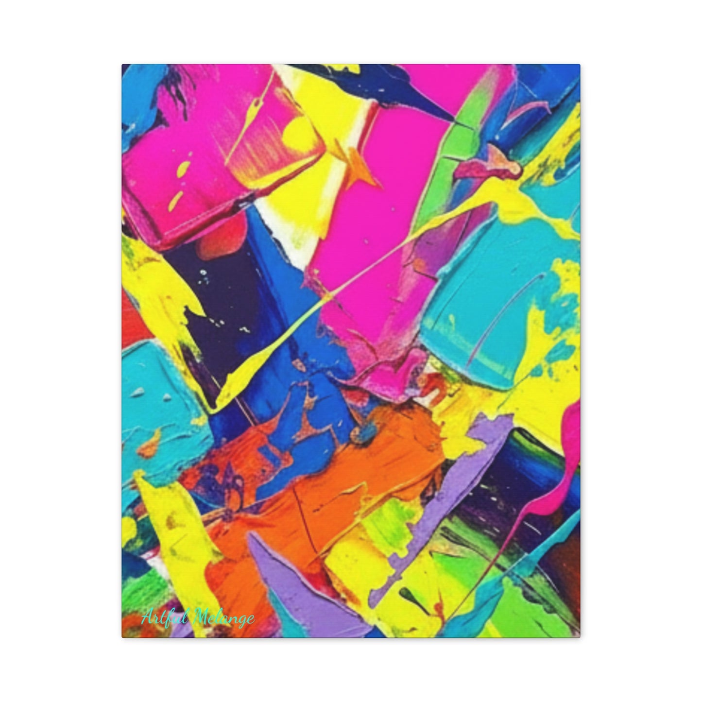 Acrylic Abstract Canvas Print - Richly Textured Artistry